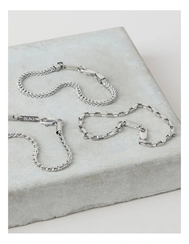 Sterling Silver Chain Bracelet 3 Pack image 2