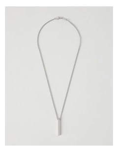 Sterling Silver Vertical Pendant Necklace