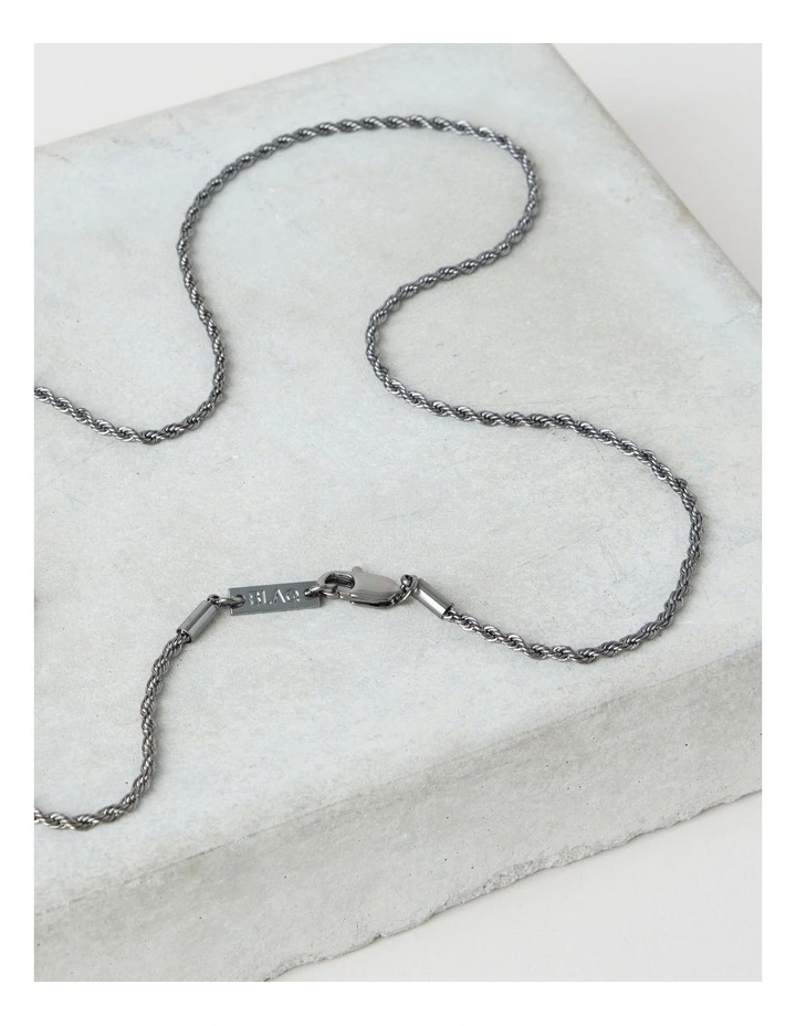 Sterling Silver Fine Rope Necklace image 2
