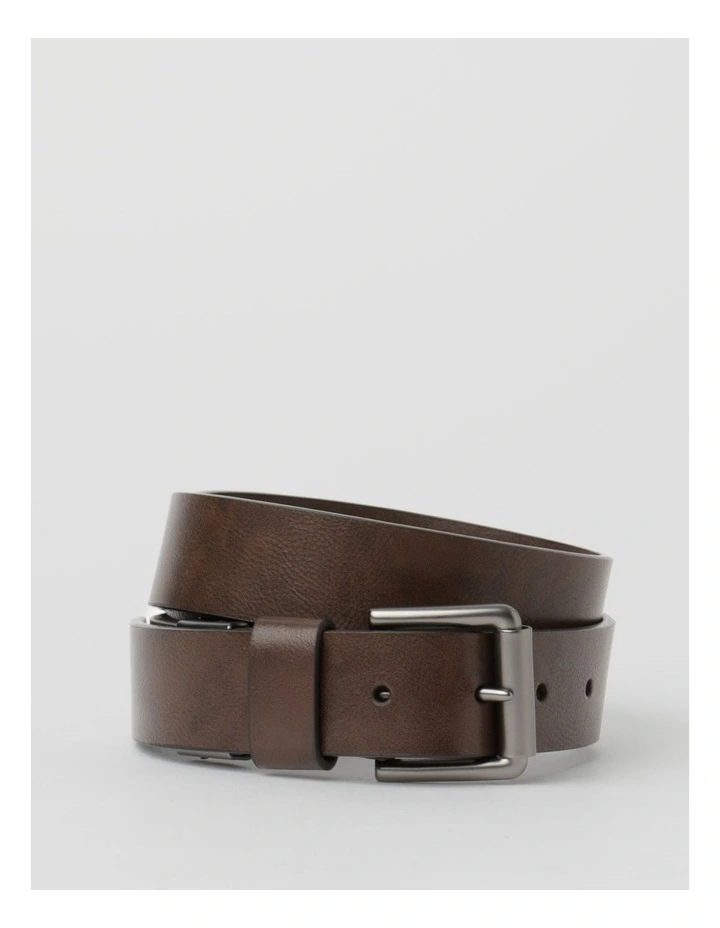 Brown Casual Belt And Wallet Gift Set image 3