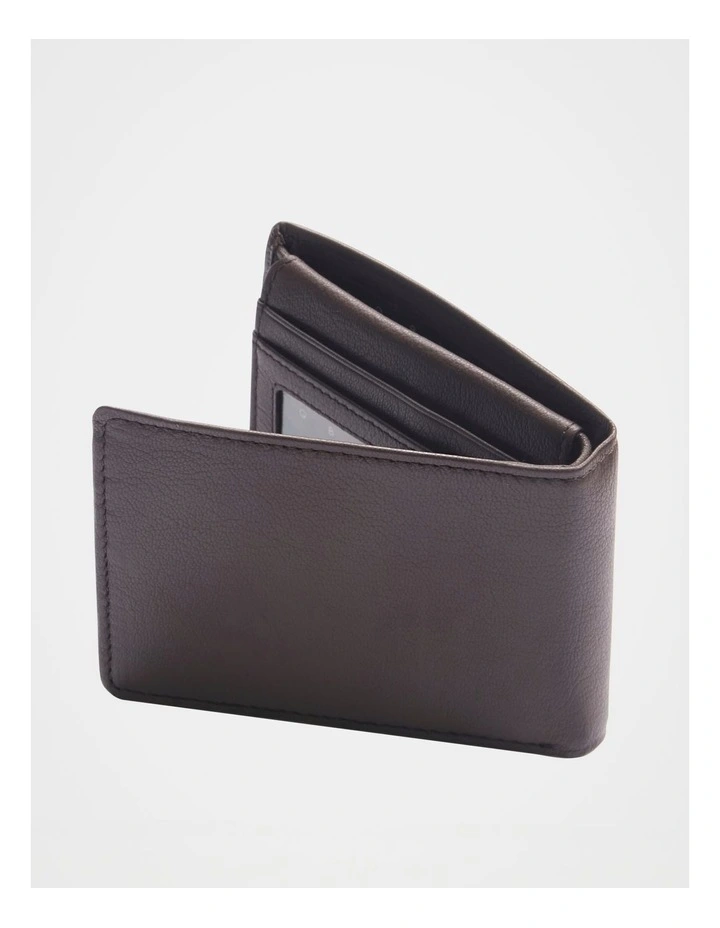 L Fold Side Zip Wallet Brown image 3