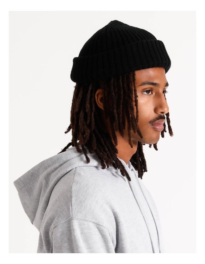 Kenji Fisherman Beanie Black | MYER
