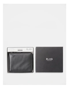 Zip Around Wallet in Black