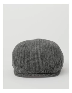 Check Driving Cap in Charcoal