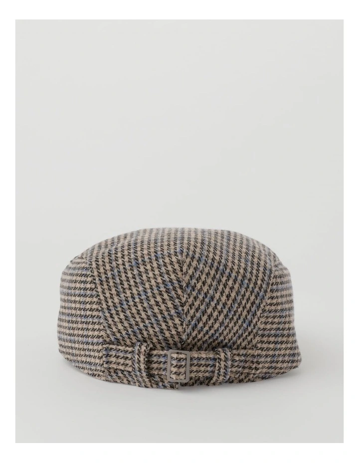 Houndstooth Driving Cap in Brown image 6