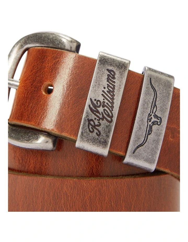 Drover Belt in Mid Brown image 3