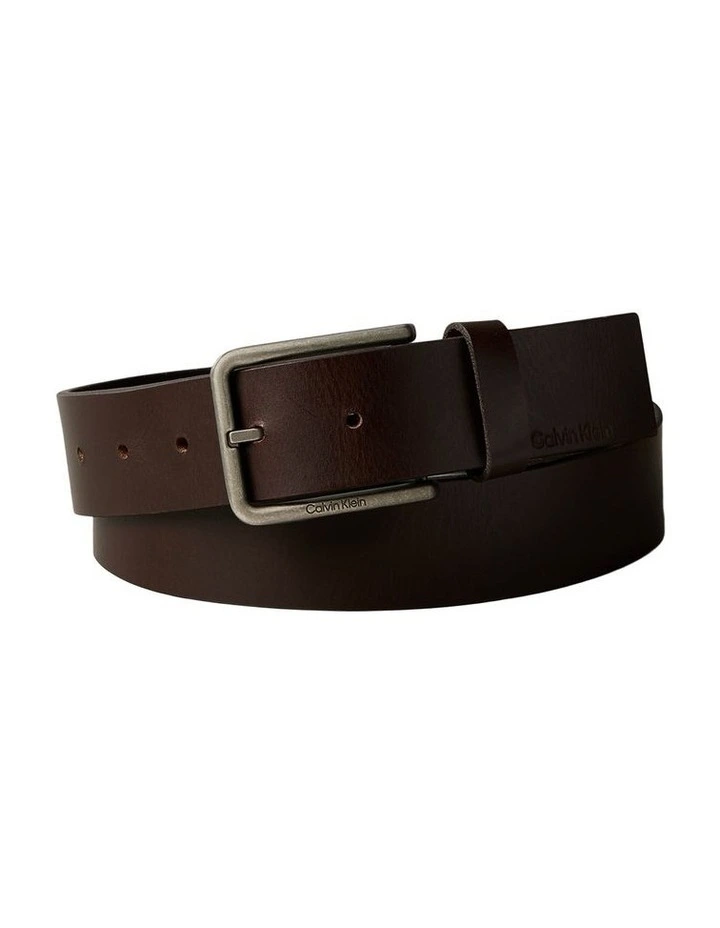 Warmth Buckle Smooth Belt 35mm in Brown image 1