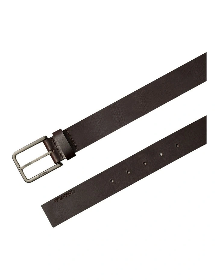 Warmth Buckle Smooth Belt 35mm in Brown image 3