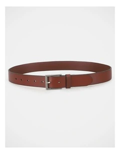 ROLLER BUCKLE BELT TAN