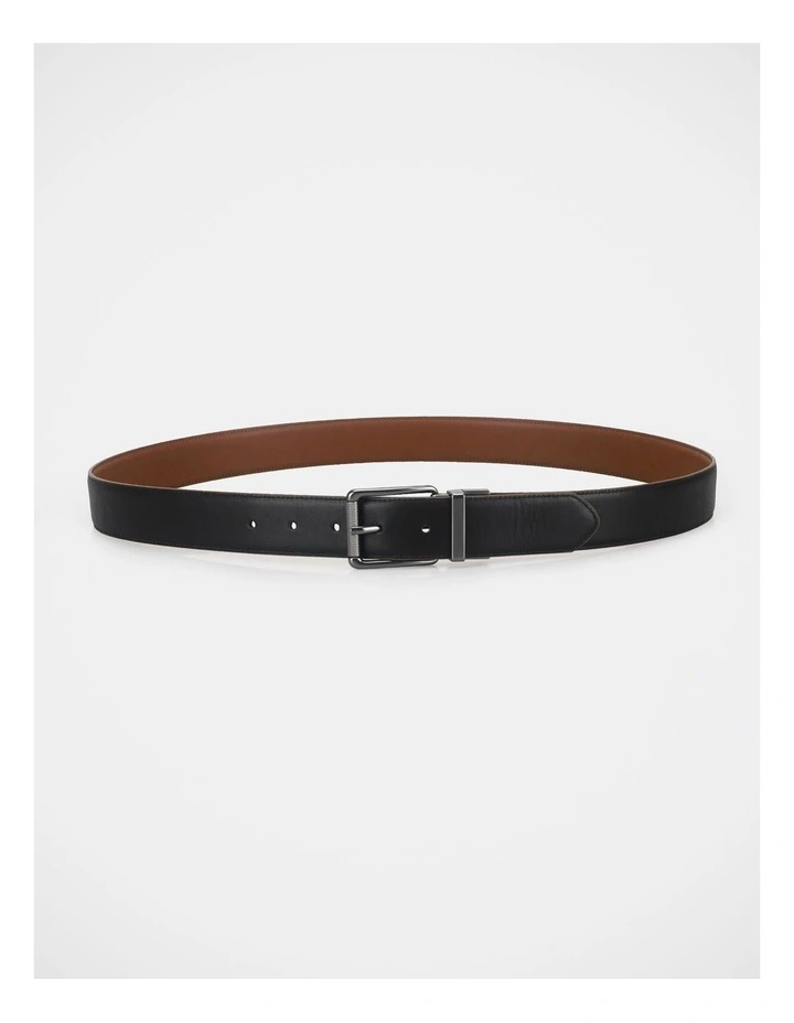 2 BUCKLE BELT SET BLACK/BROWN image 2