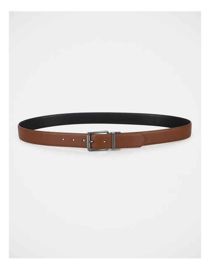 2 BUCKLE BELT SET BLACK/BROWN image 3