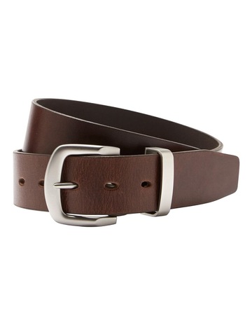Full Grain 38mm Brown Leather Belt 