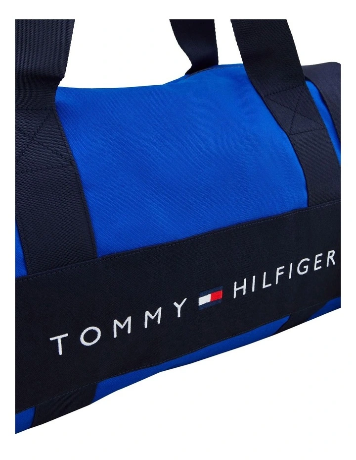 Logo Canvas HP Duffle Bag in Royalty Blue image 3