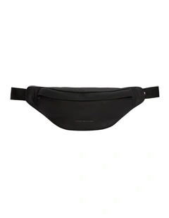 Metal Logo Bum Bag in Black