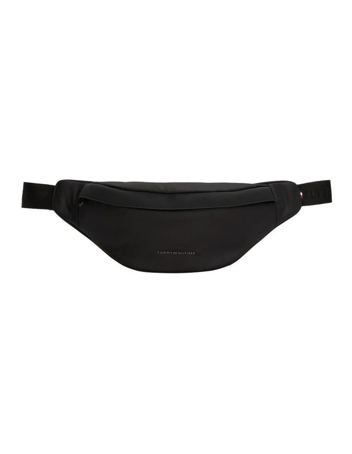 Metal Logo Bum Bag in Black image 1