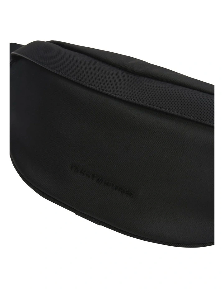 Metal Logo Bum Bag in Black image 3