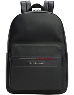 Signature Textured Backpack in Black