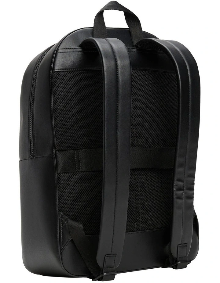 Signature Textured Backpack in Black image 2