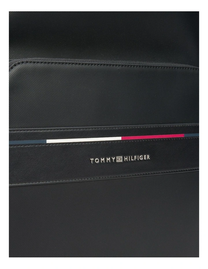 Signature Textured Backpack in Black image 4