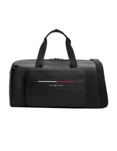 Metal Logo Duffel Bag in Black