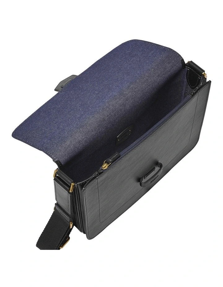 Lennox Messenger Bag in Black image 2