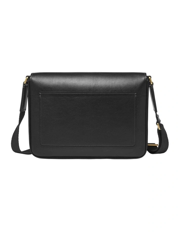 Lennox Messenger Bag in Black image 3