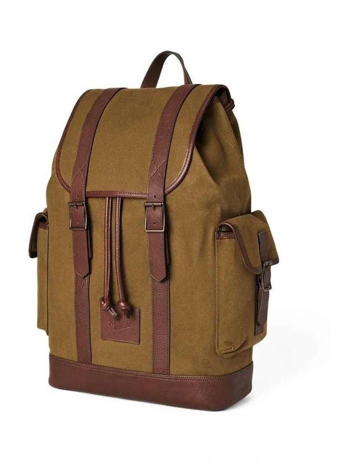 Barrenjoey Overland Backpack in Khaki/Brown image 2