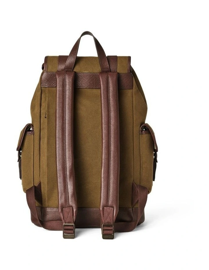 Barrenjoey Overland Backpack in Khaki/Brown image 4