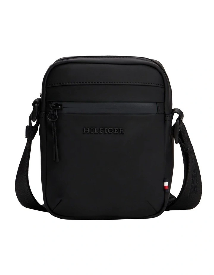 Mini Crossbody Reporter Bag in Black image 1