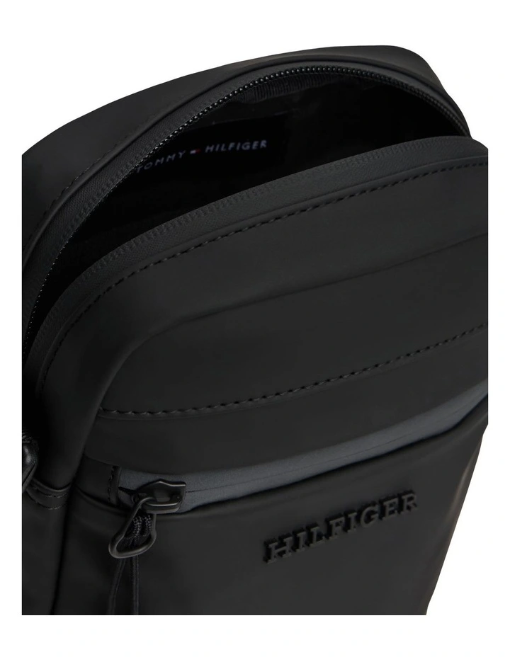 Mini Crossbody Reporter Bag in Black image 4