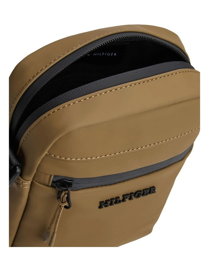 Mini Crossbody Reporter Bag in Beige image 3