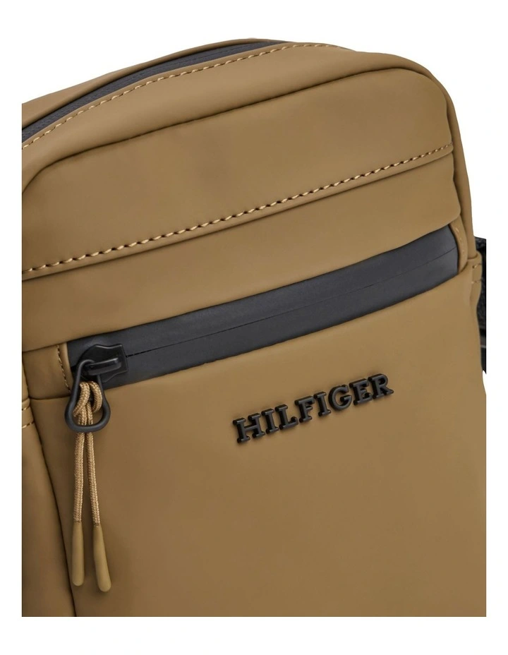 Mini Crossbody Reporter Bag in Beige image 4