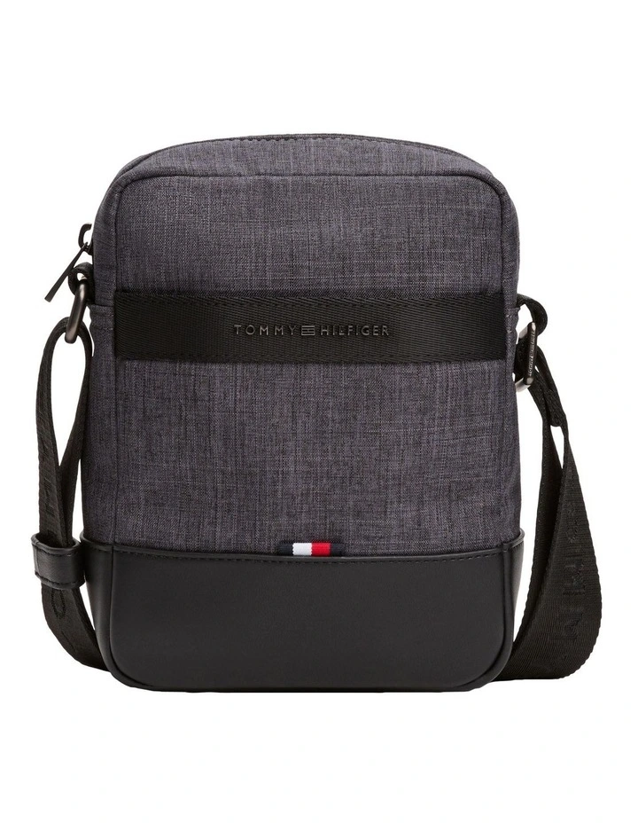 Nylon Mini Reporter Bag in Grey image 1