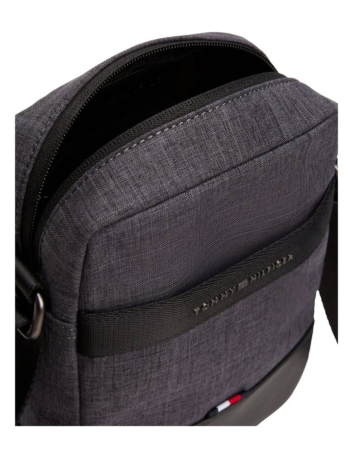 Nylon Mini Reporter Bag in Grey image 4