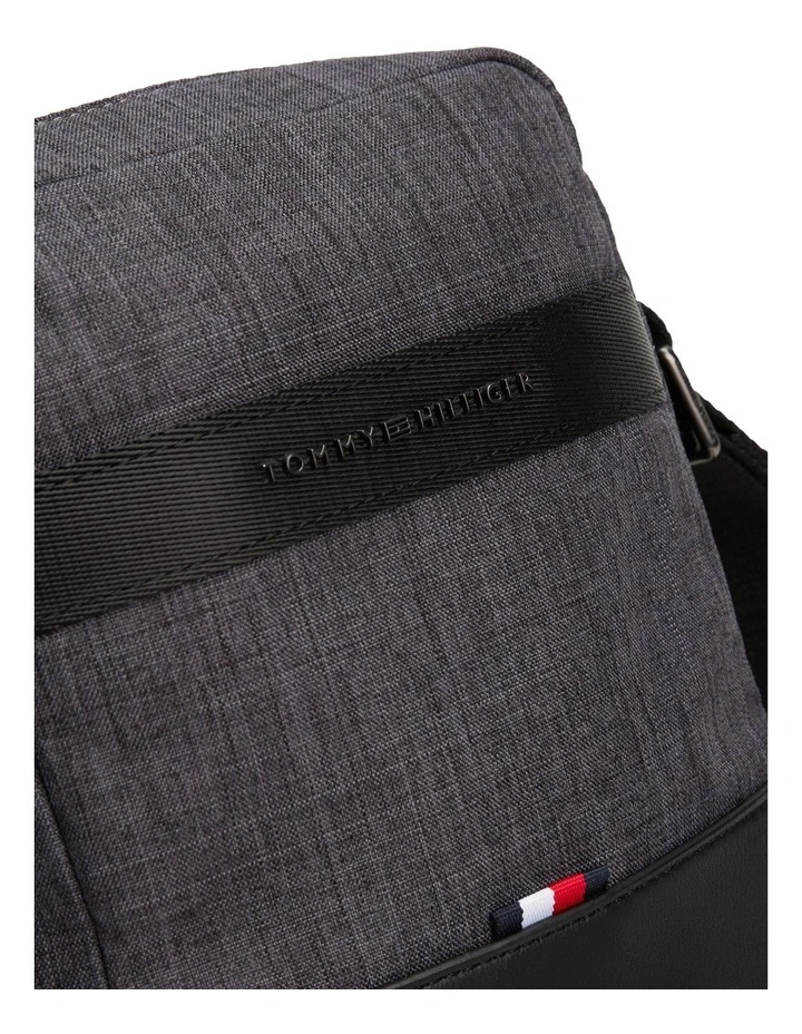 Nylon Mini Reporter Bag in Grey image 5