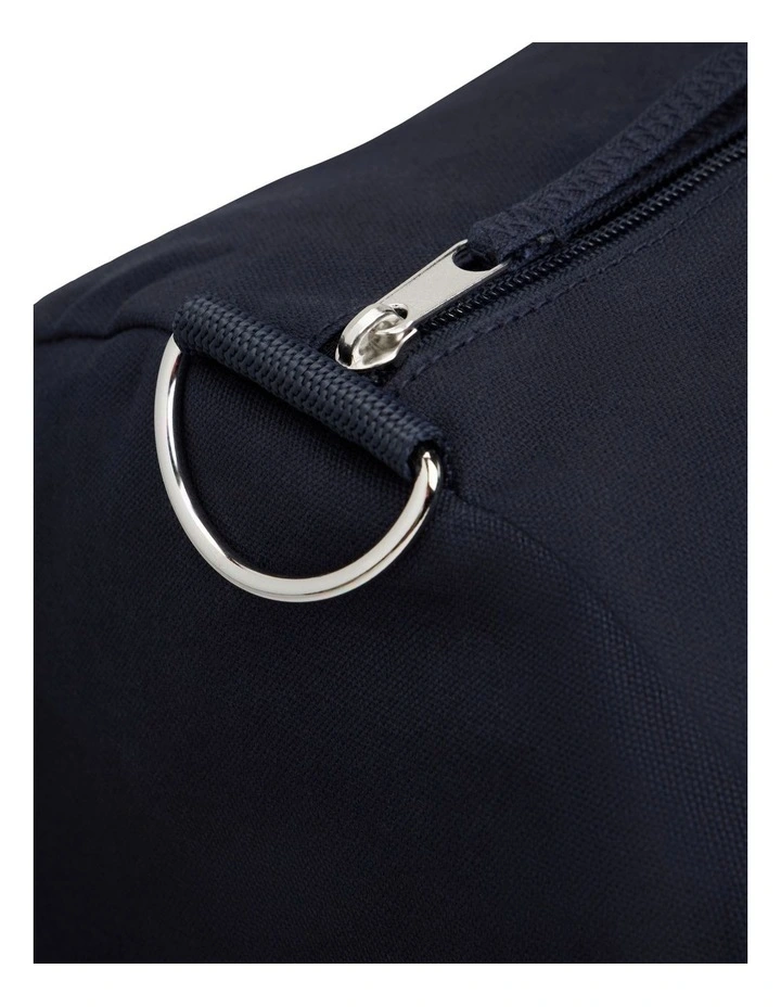 Logo Colourblock Canvas Duffel Bag in Blue image 5