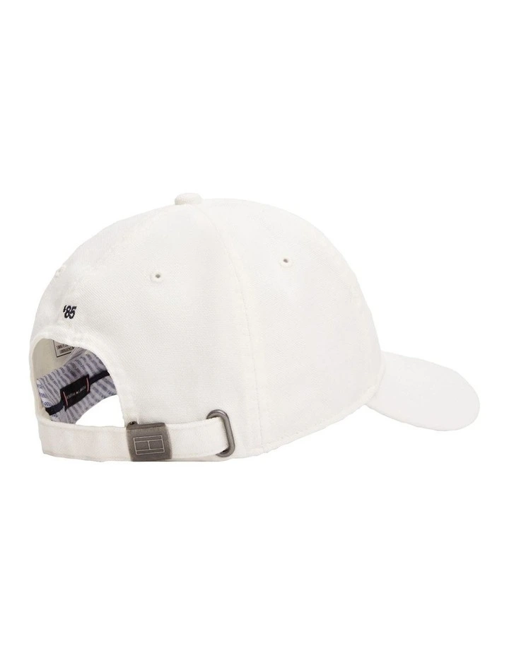 Flag Soft 6 Panel Baseball Cap in Ivory image 3