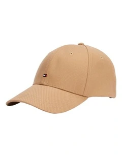 Flag 6 Panel Baseball Cap in Brown