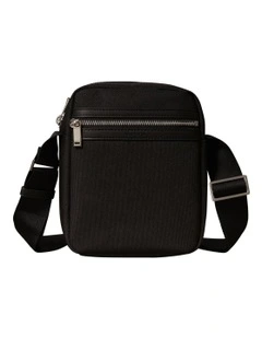 Contrast Reporter Bag in Black