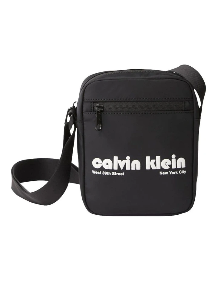 Graphic Reporter Bag in Black image 1