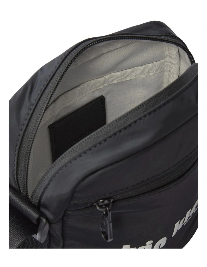 Graphic Reporter Bag in Black image 2