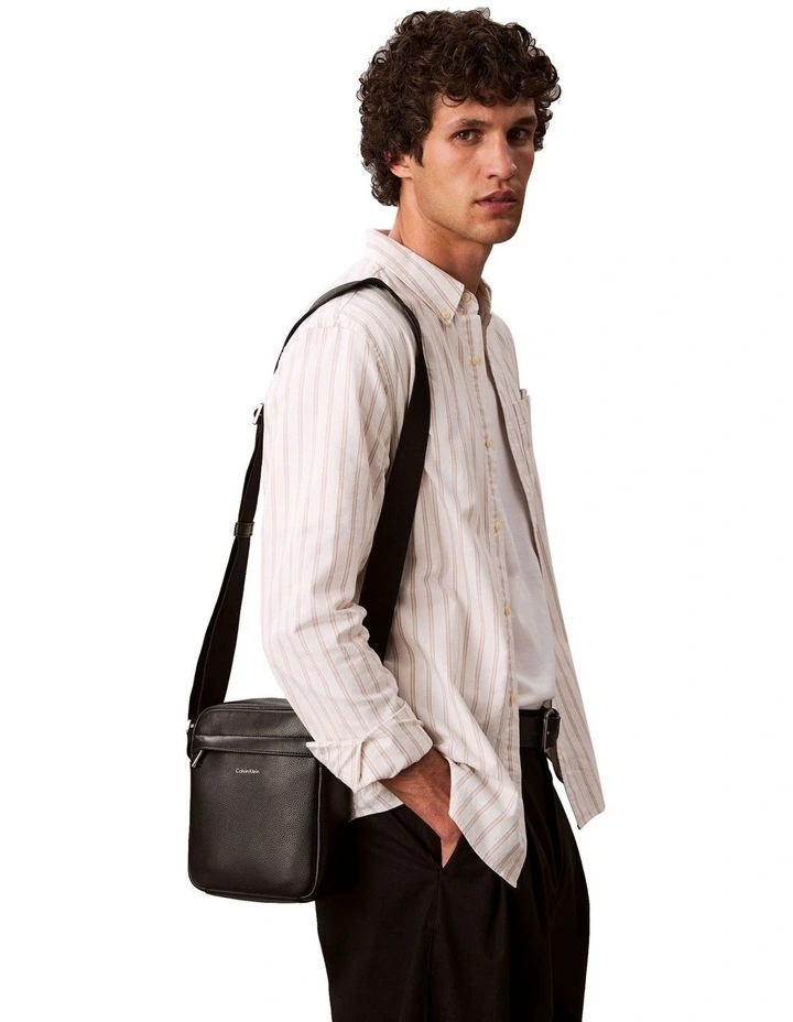 Micro Pebble Reporter Bag in Black image 5