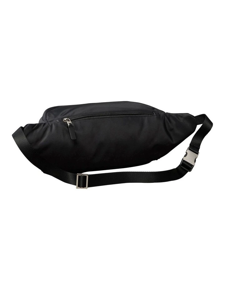 Nylon Sling Bag in Black image 2