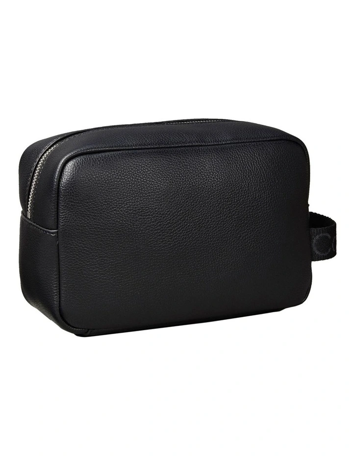 Logo Webbing Dopp Kit in Black image 2