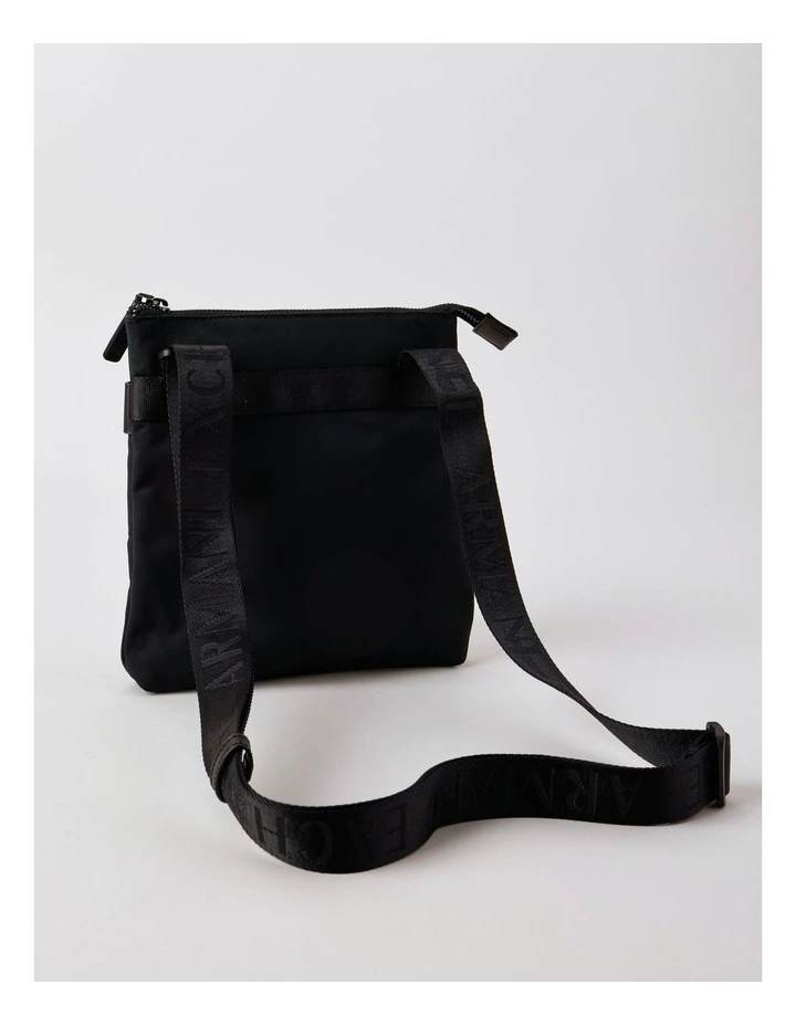 Logo Patch Messenger Bag in Black image 2