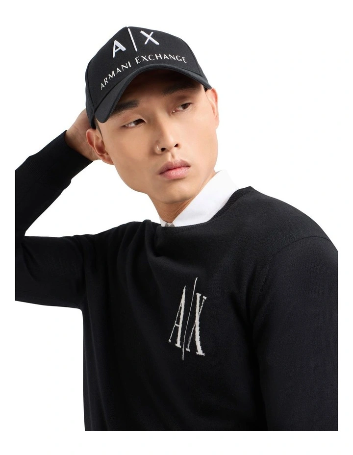 Logo Baseball Cap in Black image 1