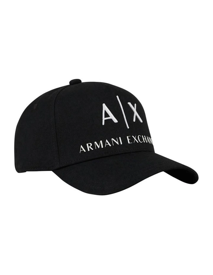 Logo Baseball Cap in Black image 2