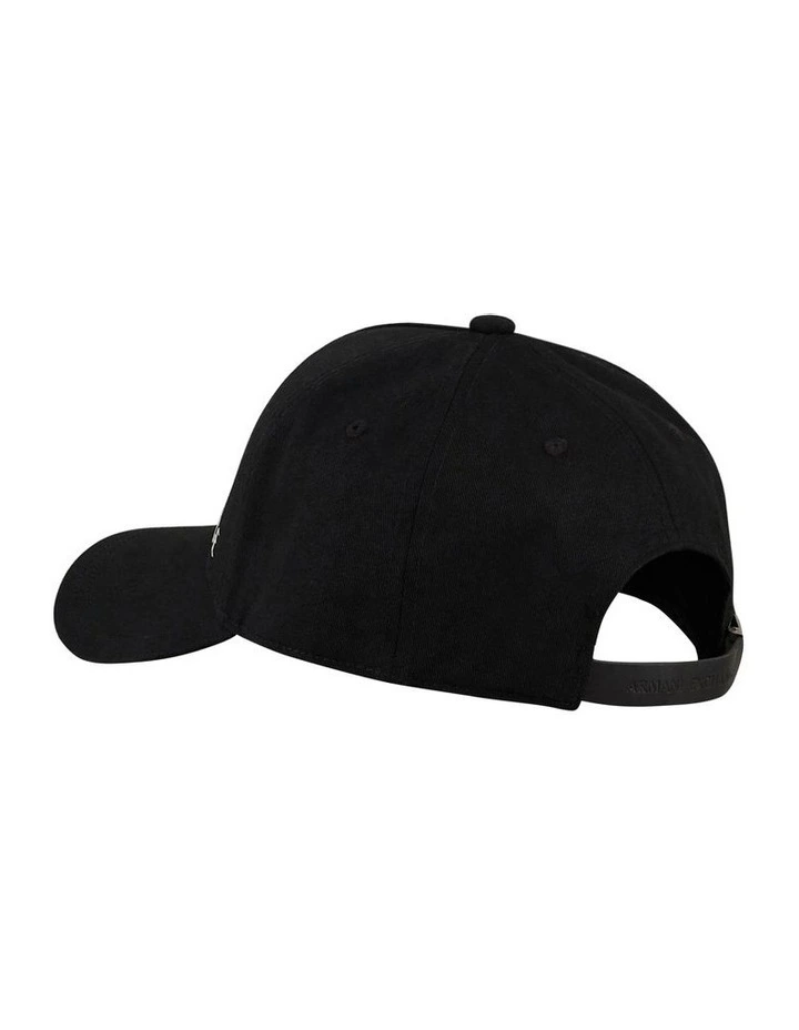Logo Baseball Cap in Black image 3
