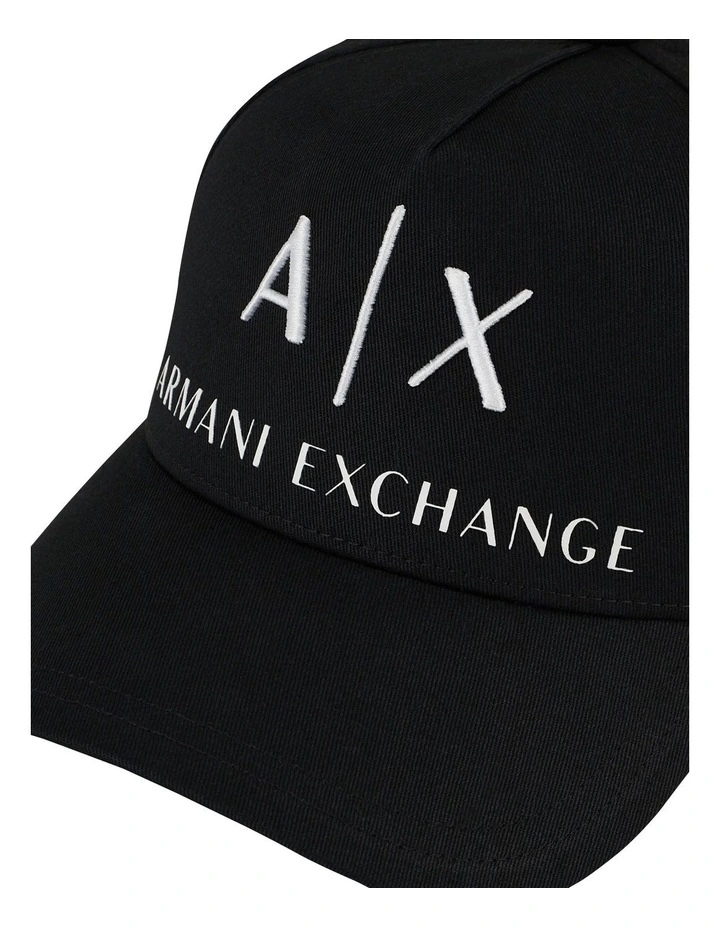 Logo Baseball Cap in Black image 4
