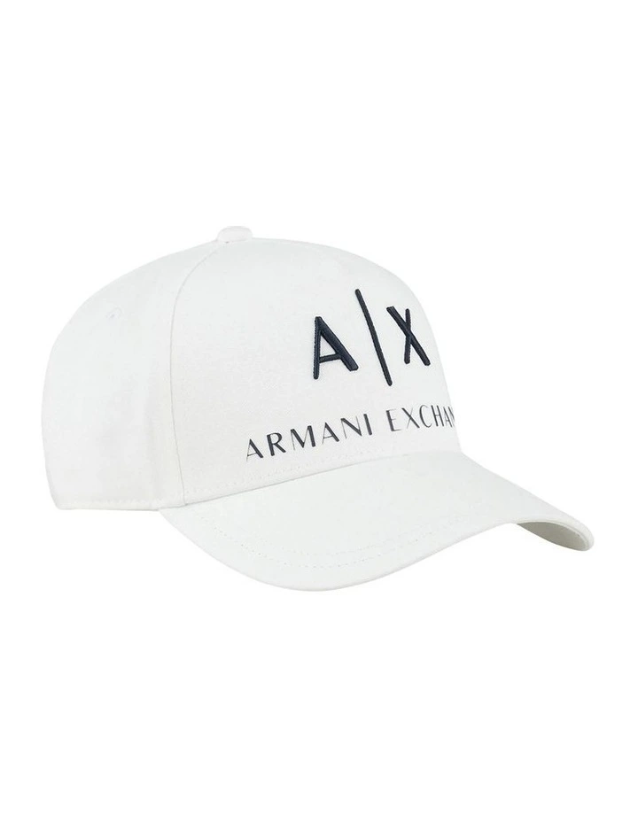 Logo Baseball Cap in White image 2
